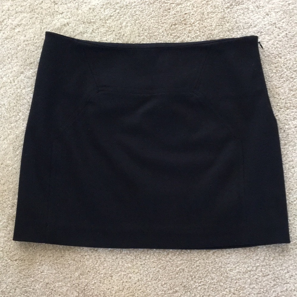 Diane von Furstenberg Kawa Wool Skirt Black Mini Size 4